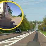 Szalony manewr kierowcy ciężarówki. Na trochę odpocznie od pracy