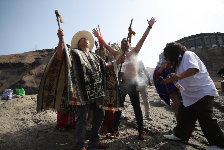 Szamani podczas rytuałów /Paolo Aguilar    /PAP