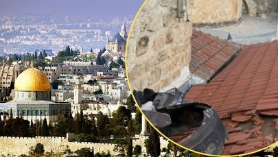 Szczątki irańskich rakiet spadły na święte miejsca Jerozolimy