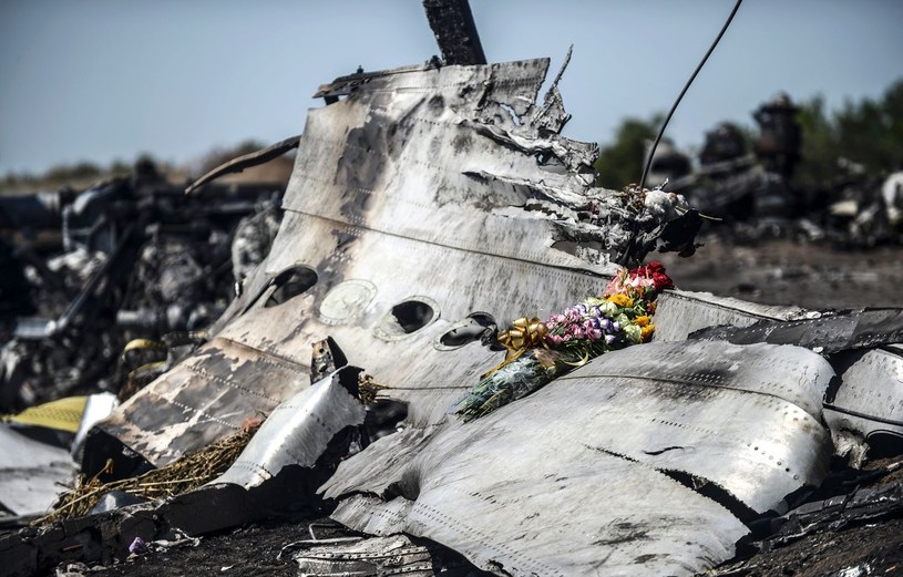 Szczątki malezyjskiego samolotu zestrzelonego na Ukrainie /BULENT KILIC /AFP