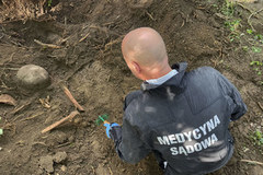 Szczątki niemieckich żołnierzy znalezione na cmentarzu