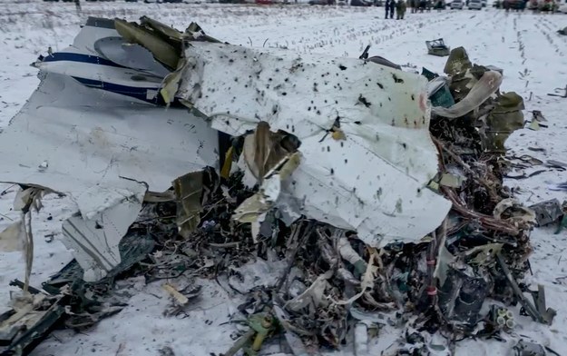 Szczątki samolotu Ił-76 /RUSSIAN INVESTIGATIVE COMMITEE HANDOUT /PAP/EPA