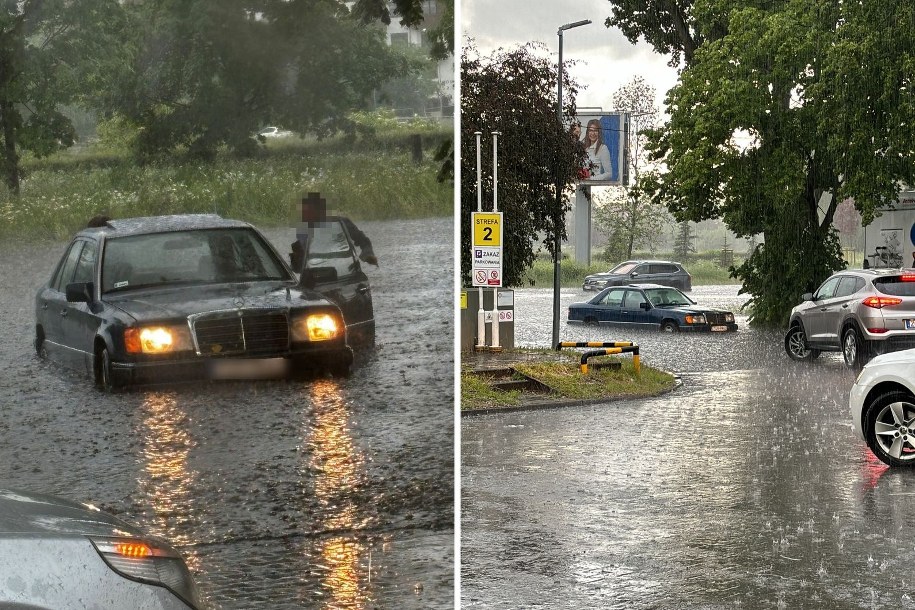 Szczecin po burzy /Gorąca Linia /