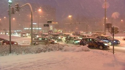Szczecin utonął w śniegu i utknął w korkach