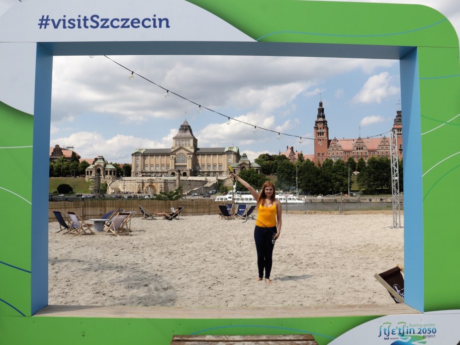 Szczecin wita! Nasza reporterka Aneta Łuczkowska /Jakub Rutka /RMF FM