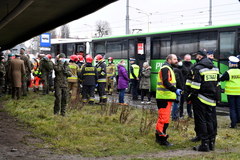 Szczecin: Zderzenie dwóch autobusów, poszkodowani żołnierze