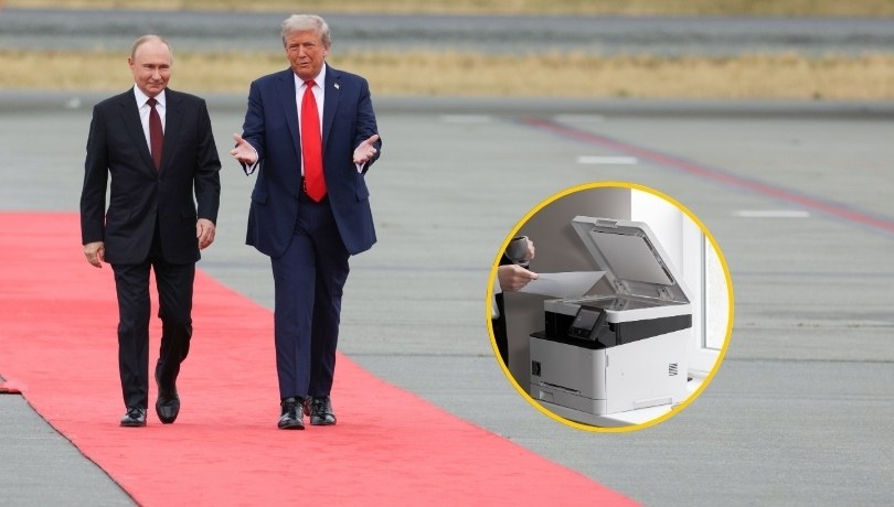 Szczegóły dotyczące spotkania Trump-Putin znalezione przez przypadkowe osoby w hotelowej drukarce /PAP/EPA/GAVRIIL GRIGOROV/SPUTNIK/KREMLIN POOL / POOL/Shutterstock /