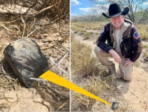 Szczęśliwy dzień łowcy meteorytów z Teksasu. Kamień z kosmosu leżał na pustyni