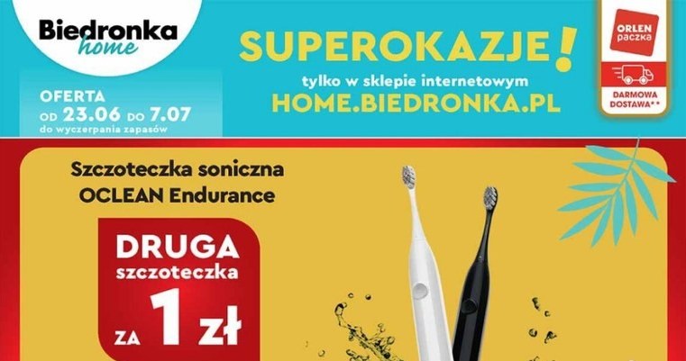 Szczoteczka soniczna za 1 zł na Biedornka Home! /Biedronka /INTERIA.PL