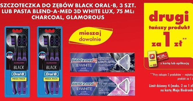 Szczoteczki do zębów Oral-B lub pasty Blend-a-med  za złotówkę w Biedronce /Biedronka /INTERIA.PL