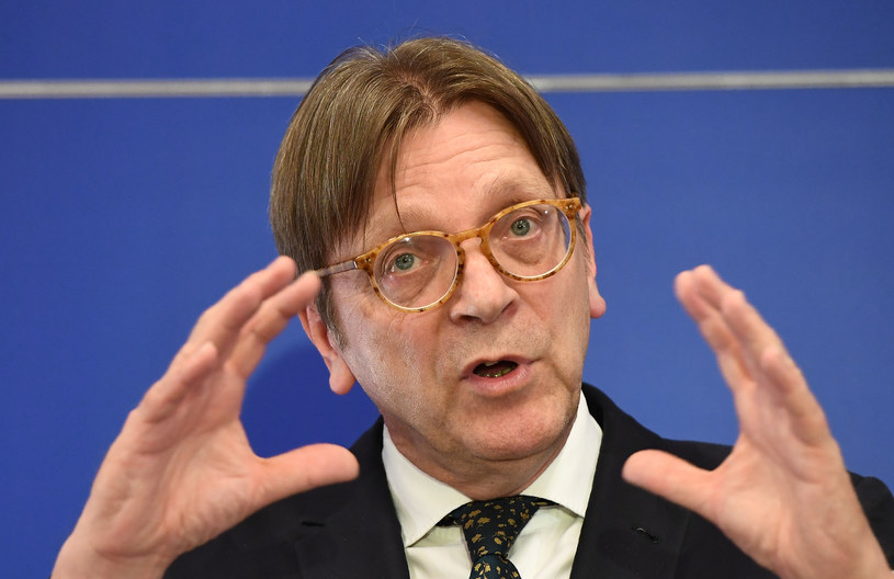Szef europejskich liberałów Guy Verhofstadt. /EMMANUEL DUNAND /AFP