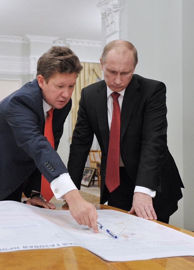 Szef Gazpromu Miller i prezydent Putin /PAP