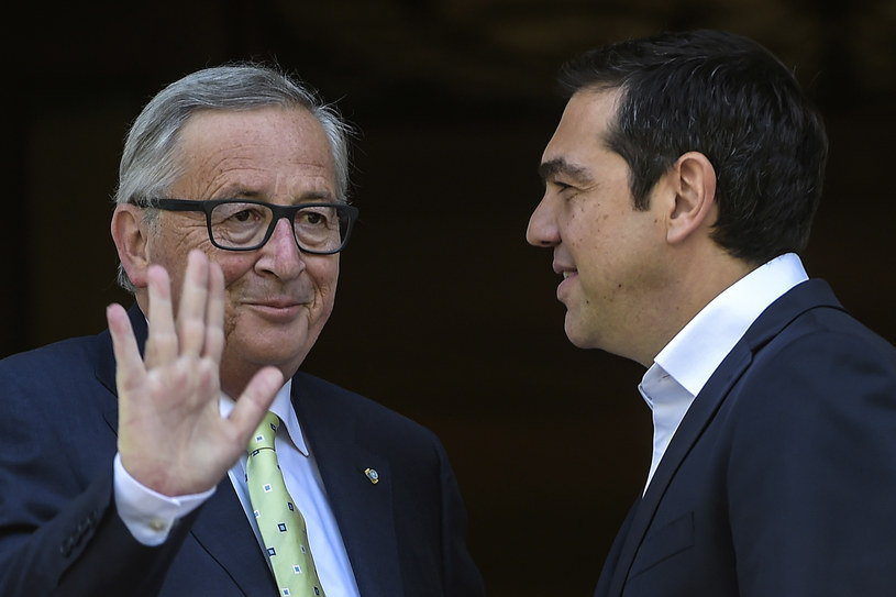 Szef KE Jean-Claude Juncker i premier Grecji Aleksis Cipras /AFP