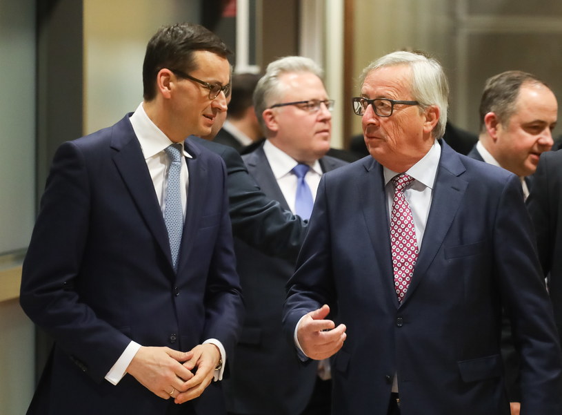 Szef Komisji Europejskiej Jean-Claude Juncker i premier Mateusz Morawiecki /PAP/EPA