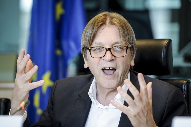 Szef liberałów Guy Verhofstadt /Wiktor Dabkowski    /PAP/EPA