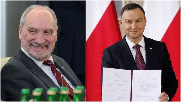 Szef MON Antoni Macierewicz (fot. Jakub Kamiński) i prezydent Andrzej Duda (fot. Andrzej Grygiel) /Jakub Kamiński, Andrzej Grygiel /PAP