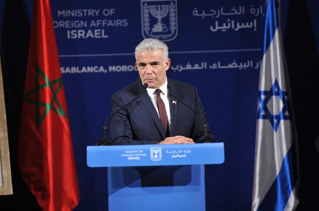 Szef MSZ Izraela Yair Lapid /Jalal Morchidi /PAP/EPA