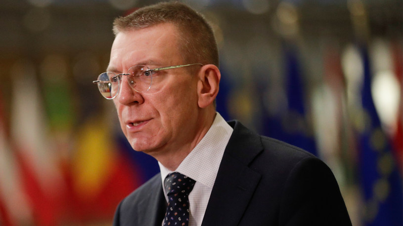 Szef MSZ Łotwy Edgars Rinkevics poinformował o obniżeniu rangi stosunków dyplomatycznych z Rosją /OLIVIER HOSLET /PAP/EPA