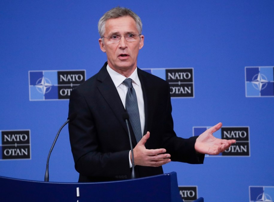 Szef NATO Jens Stoltenberg /OLIVIER HOSLET /PAP/EPA