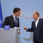 Szef NATO Mark Rutte w Polsce. Donald Tusk o "płonącej granicy"