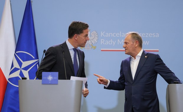 Szef NATO Mark Rutte w Polsce. Donald Tusk o "płonącej granicy"