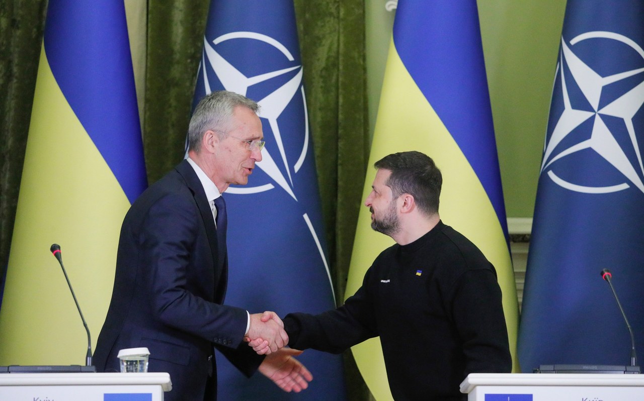 Szef NATO w Kijowie: Miejsce Ukrainy jest w Sojuszu