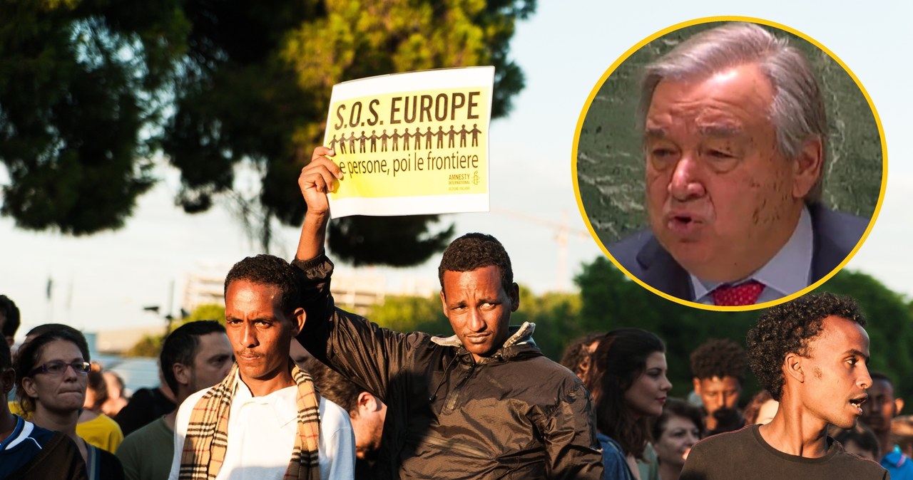 Szef ONZ António Guterres ostrzega, że na skutek podwyższenia poziomu wody mórz i oceanów pojawi się nawet miliard uchodźców /East News