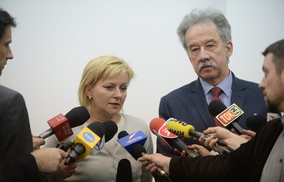 Szef PKW sędzia Wojciech Hermeliński i szefowa KBW Beata Tokaj /Bartłomiej Zborowski /PAP