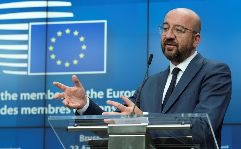 Szef Rady Europejskiej Charles Michel /OLIVIER HOSLET / EPA  /AFP
