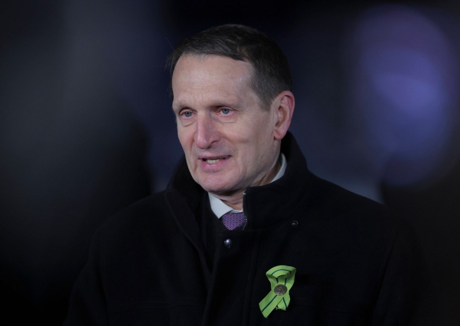 Szef rosyjskiego wywiadu Siergiej Naryszkin / Anton Vaganov - Pool / Pool /PAP/EPA