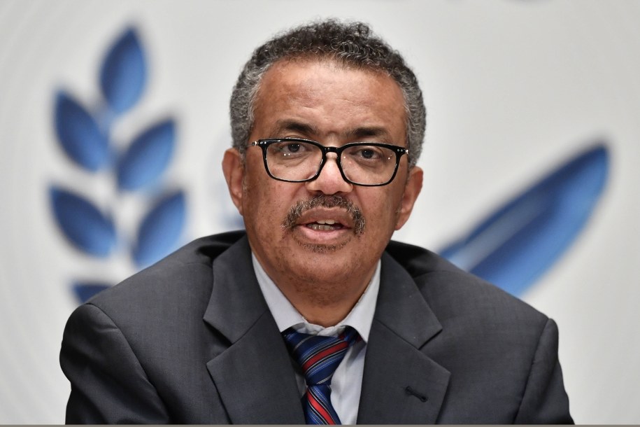 Szef WHO Tedros Adhanom Ghebreyesus /FABRICE COFFRINI /PAP/EPA