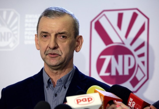 Szef ZNP Sławomir Broniarz /PAP/Tomasz Gzell /PAP