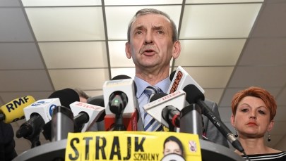 Szef ZNP: W większości szkół poparcie dla strajku nauczycieli sięga 90-100 procent