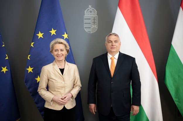 Szefowa KE: są postępy w rozmowach z Węgrami o embargu na dostawy surowców energetycznych z Rosji /Vivien Benko Cher / Hungarian PM's Press Office HANDOUT /PAP/EPA