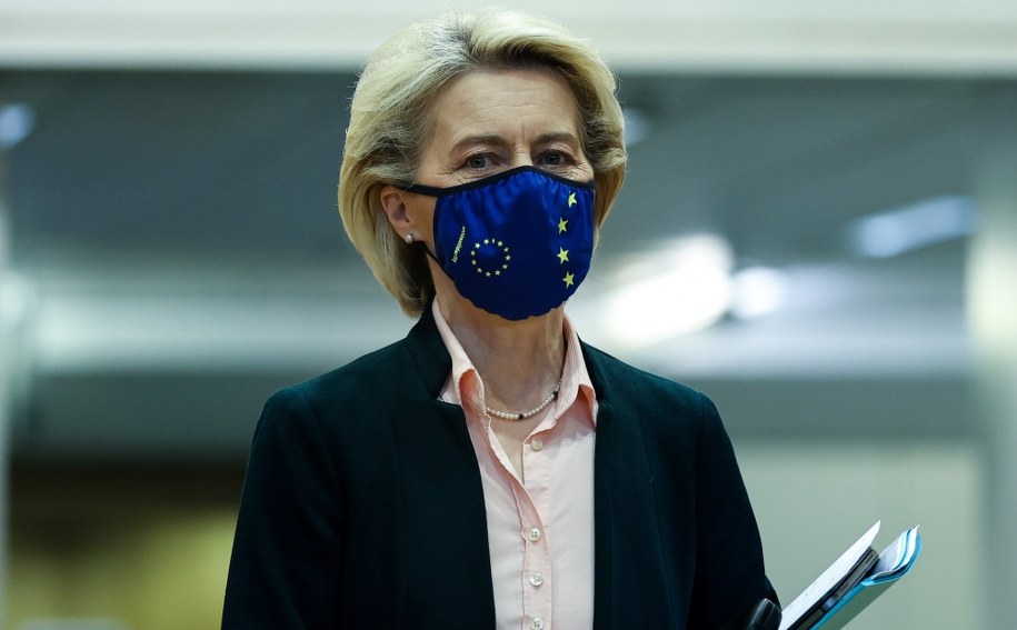 Szefowa KE Ursula von der Leyen /KENZO TRIBOUILLARD / POOL /PAP/EPA