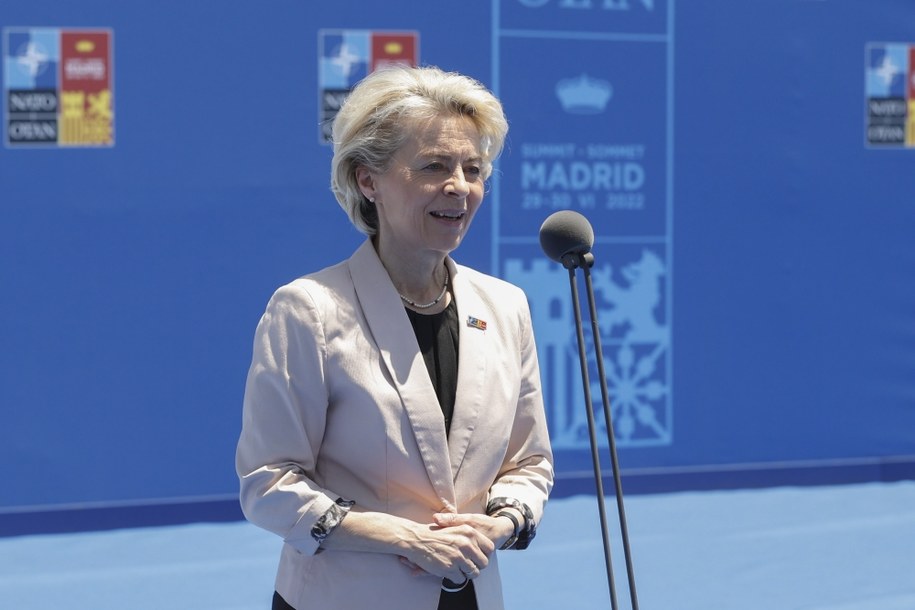 Szefowa KE Ursula von der Leyen / 	J.J. Guillen /PAP/EPA