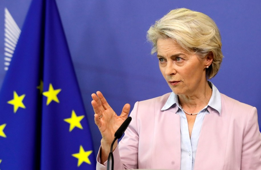 Szefowa KE Ursula von der Leyen /OLIVIER HOSLET /PAP/EPA
