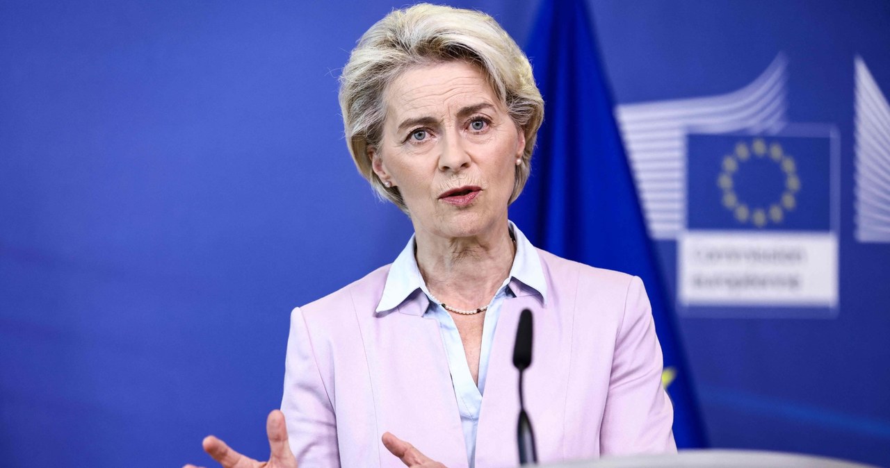 Szefowa Komisji Europejskiej Ursula von der Leyen /KENZO TRIBOUILLARD /AFP