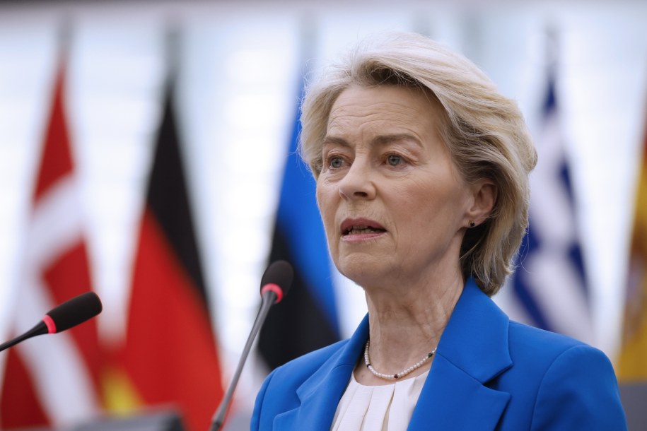 Szefowa Komisji Europejskiej Ursula von der Leyen /YOAN VALAT  /PAP/EPA