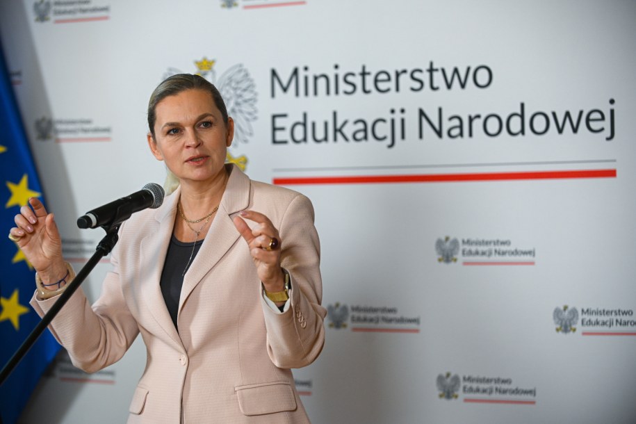 Szefowa MEN Barbara Nowacka /Marcin Obara /PAP