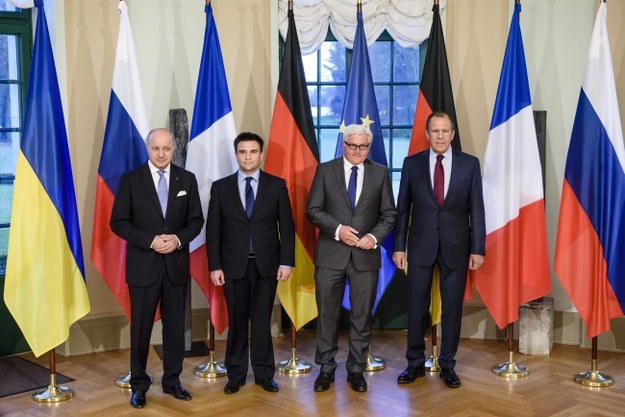 Szefowie dyplomacji Niemiec, Francji, Rosji i Ukrainy /CLEMENS BILAN / POOL /PAP/EPA