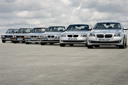 Sześć generacji BMW 5 /Informacja prasowa