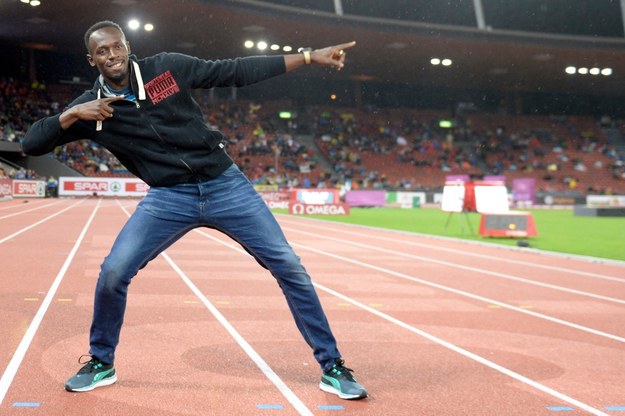 Sześciokrotny mistrz olimpijski w sprincie Usain Bolt /JEAN-CHRISTOPHE BOTT /PAP/EPA