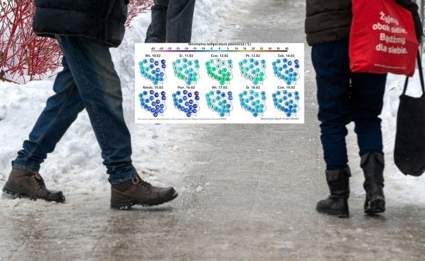 "Szklanka" na drogach i chodnikach, mróz do -18 st. C. Alert dla 11 województw