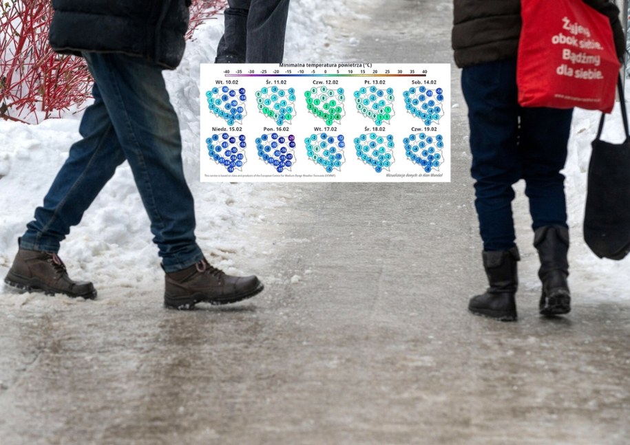 "Szklanka" na drogach i chodnikach /East News