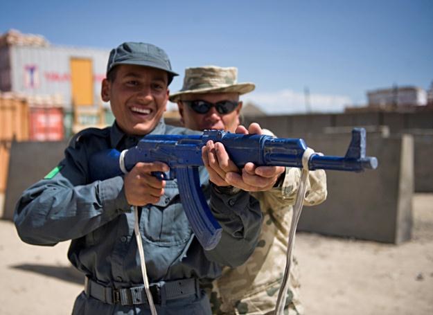 Szkolenie afgańskich policjantów /fot. Szczepan Głuszczak /