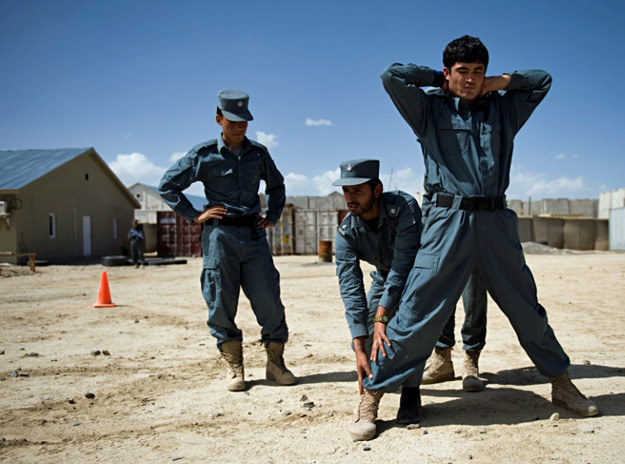 Szkolenie afgańskich policjantów /fot. Szczepan Głuszczak /