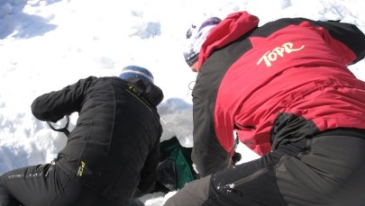 Szkolenie psów lawinowych na Hali Gąsienicowej w Tatrach