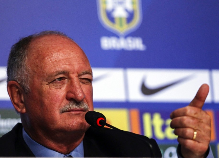 Szkoleniowiec reprezentacji Brazylii Luiz Felipe Scolari /Antonio Lacerda /PAP/EPA