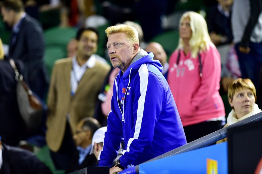 Szkoleniowiec Serba Boris Becker /JULIAN SMITH /PAP/EPA